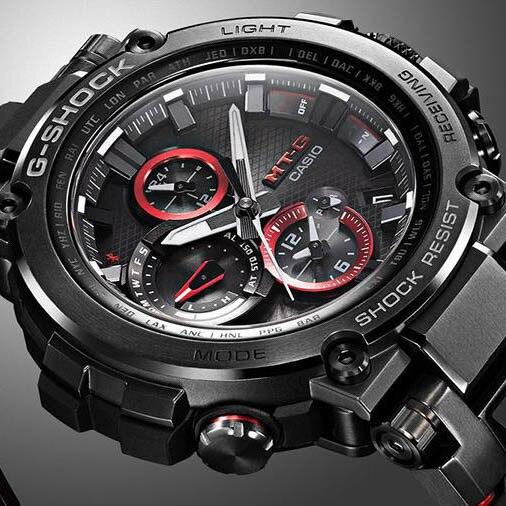 G-Shock MTG-B1000 Connected Solar Black Red