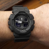 Thumbnail for G-Shock GA-100 Military All Black Special Edition