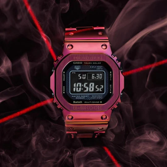 G-Shock GMWB5000 Full Metal Connected Solar Red IP Limited Edition