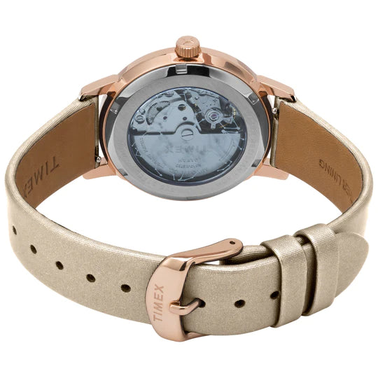 Timex Celestial Opulence Automatic 38mm Rose Gold Silver