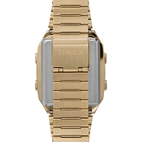 Timex Q LCA Reissue Digital 33mm Gold
