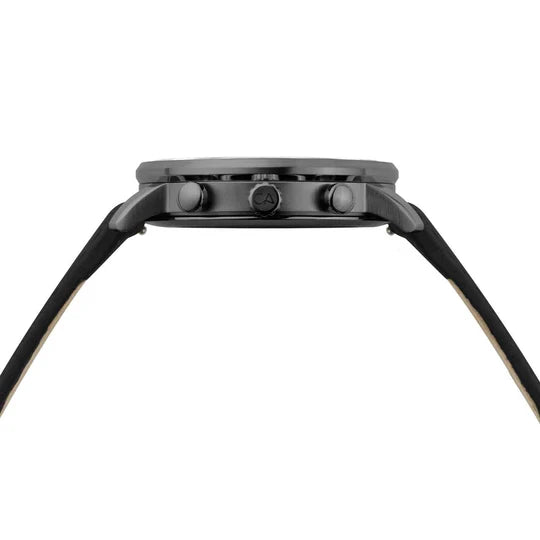 California Watch Co. Golden Gate Chrono Leather Gunmetal Red