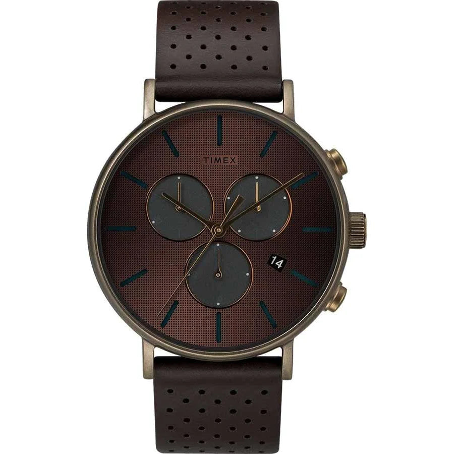 Timex Fairfield Chrono Supernova Bronze Brown