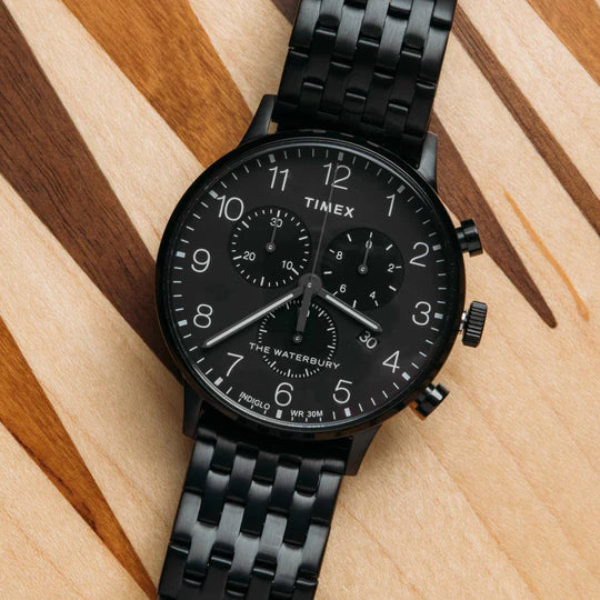 Timex Waterbury Classic Chrono Black SS