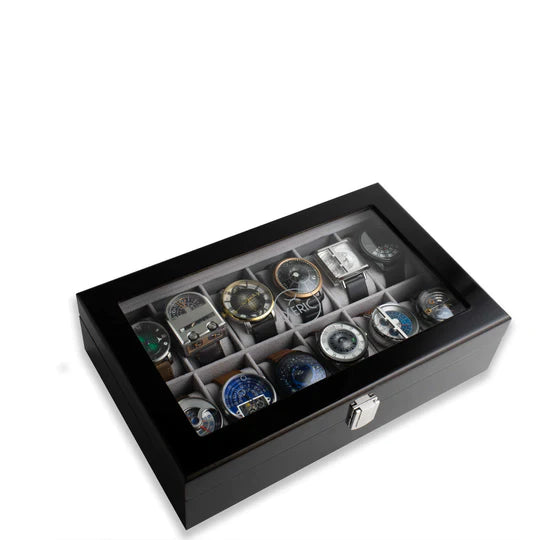 Xeric Twelve Watch Wood Collectors Display Case