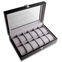 Xeric Twelve Watch Wood Collectors Display Case